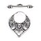 Silver Temple Toggle Clasp, TierraCast Decorative Clasp, 1 Set